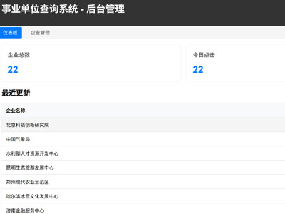 事業(yè)單位查詢系統(tǒng)-軟件開(kāi)發(fā)以及功能實(shí)現(xiàn)